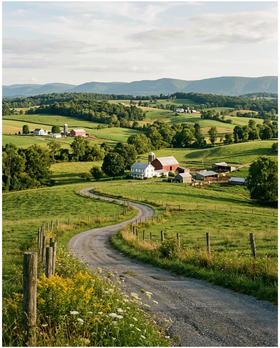 Middletown Valley Maryland farmland and residential homes