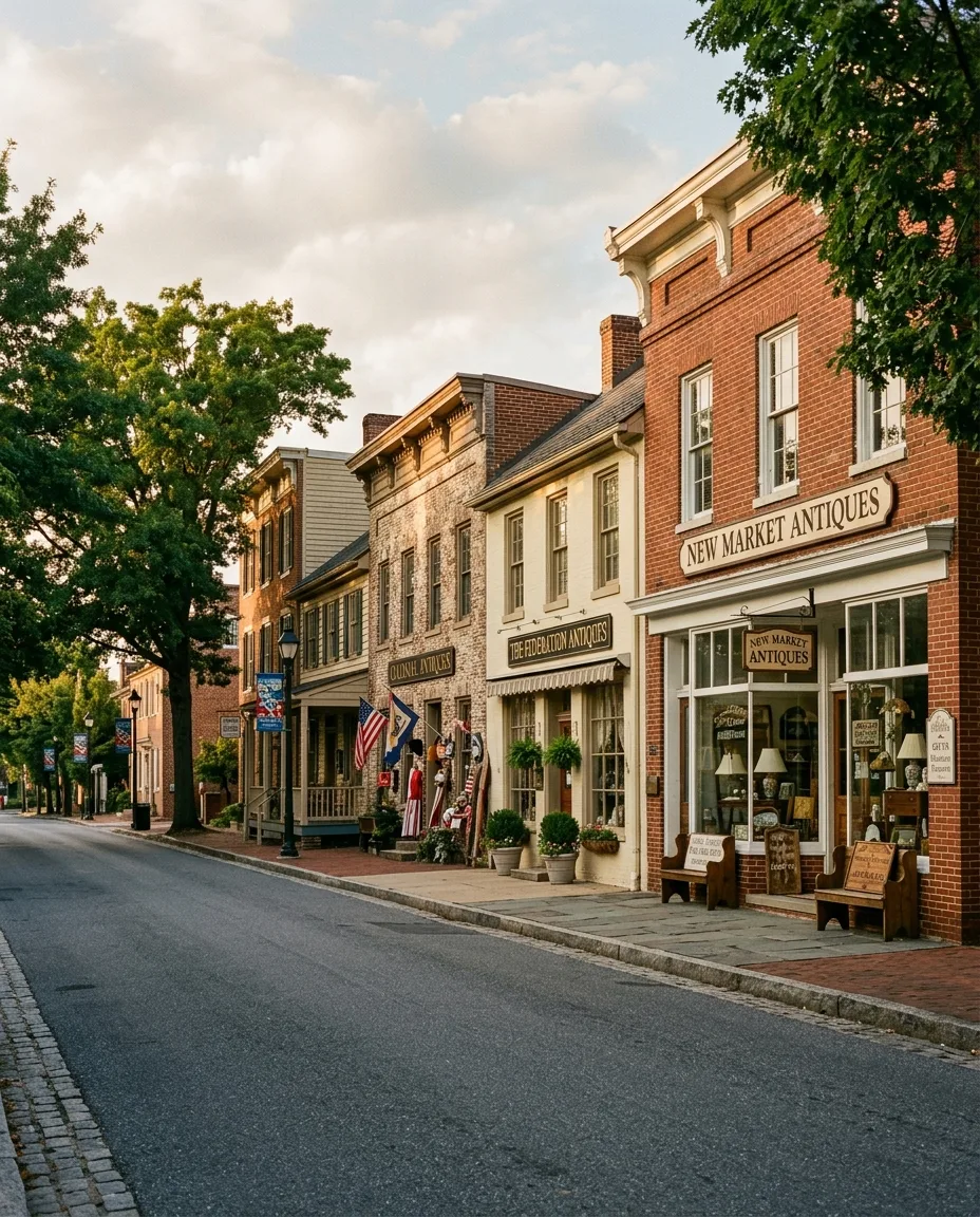 Historic Main Street in New Market Maryland